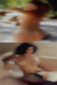 Strange women sexy long-legged in forest.